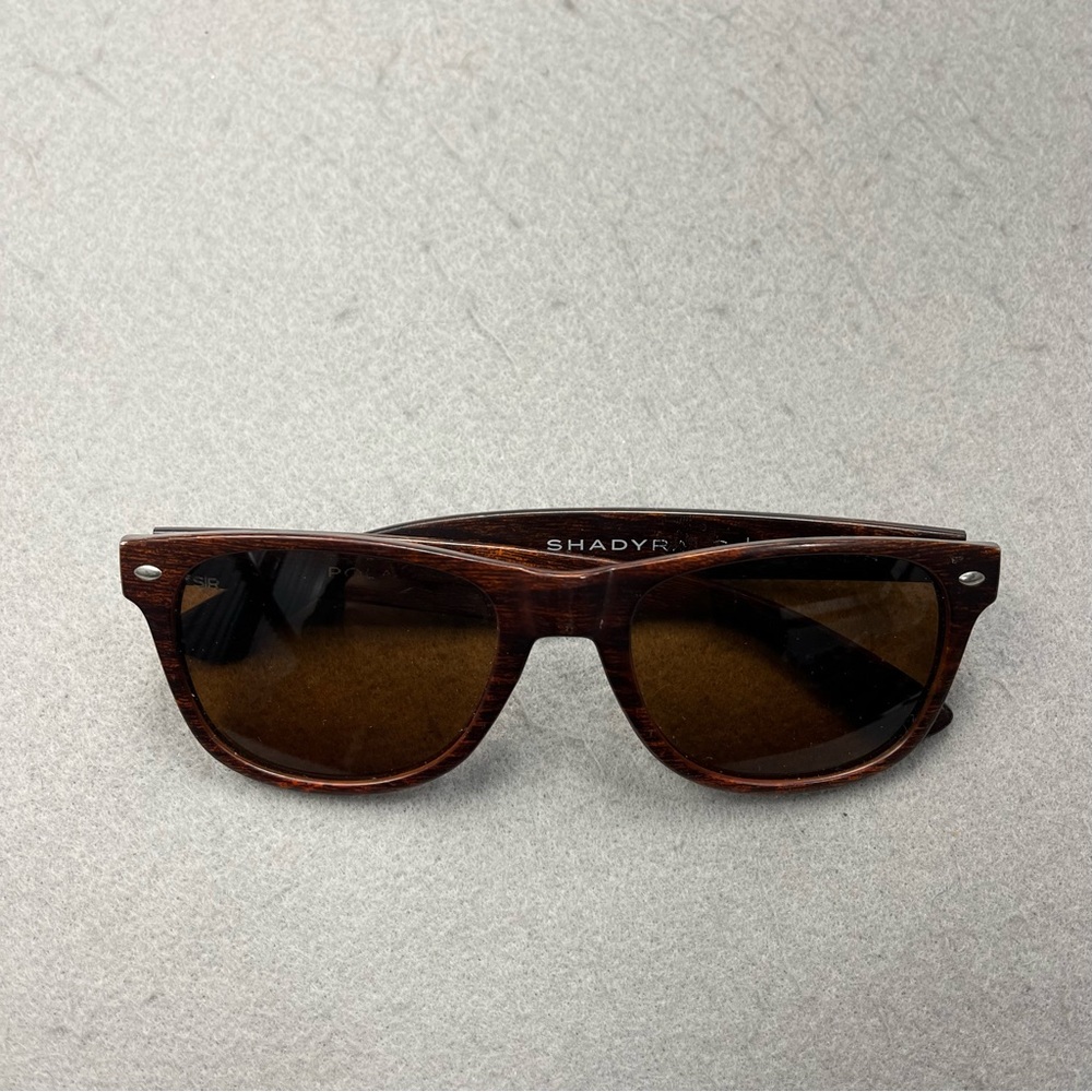Shady Rays Sunglasses Adult Mens Brown Polarized Big Deep Timber Summer
